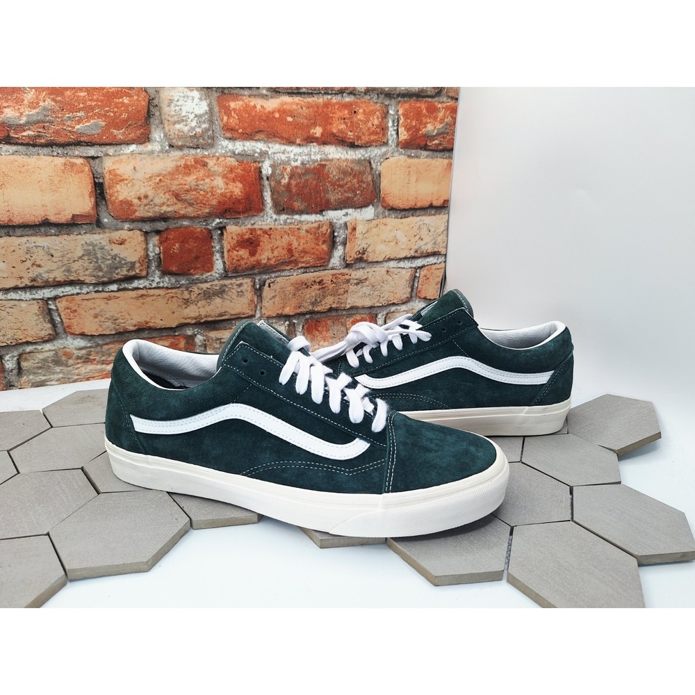Vans Old Skool Pig Suede Jungle Green White Men Size 11 New (2022) Skate Rare